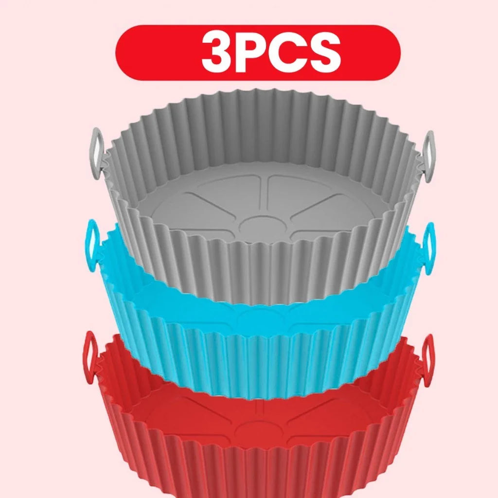 KIT 5 Forma De Silicone Para Air Fryer