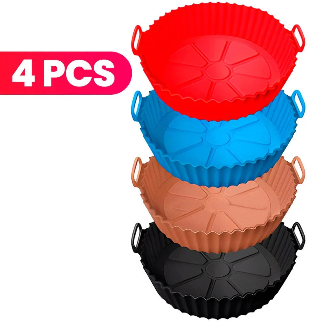 KIT 5 Forma De Silicone Para Air Fryer