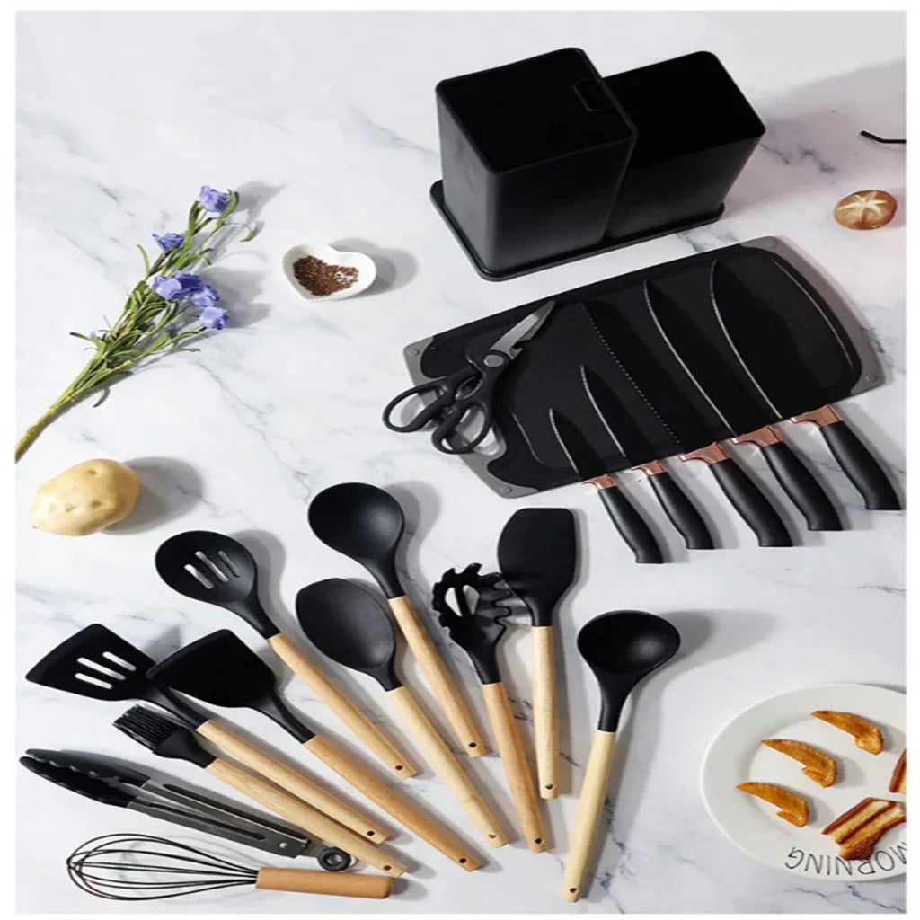 Kit Completo Jogo Utensílios de Cozinha