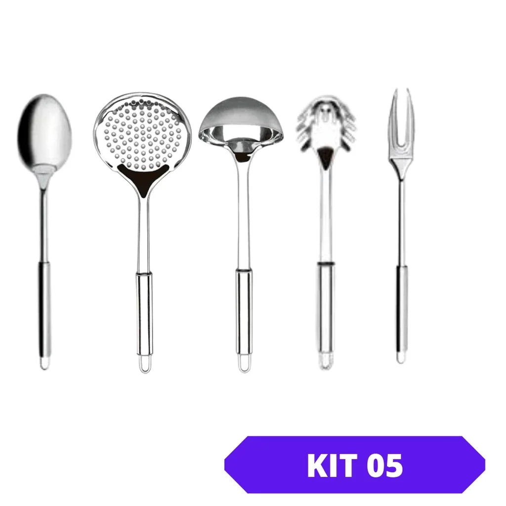 Kit Utensílios de Cozinha 5 Peças