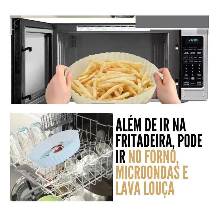 KIT 5 Forma De Silicone Para Air Fryer