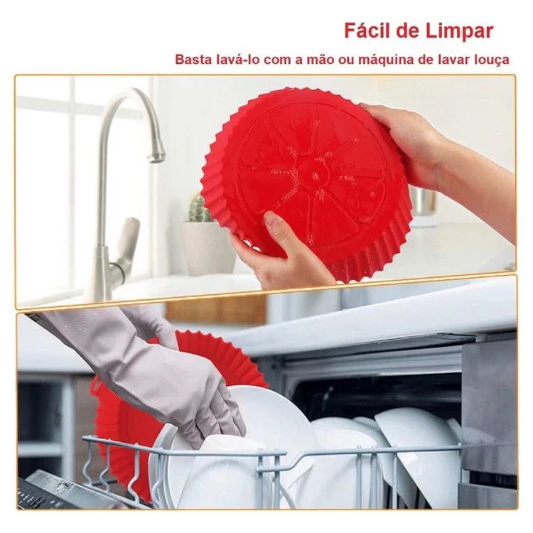 KIT 5 Forma De Silicone Para Air Fryer