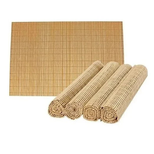 Kit Jogo Americano Bambu Caramelo