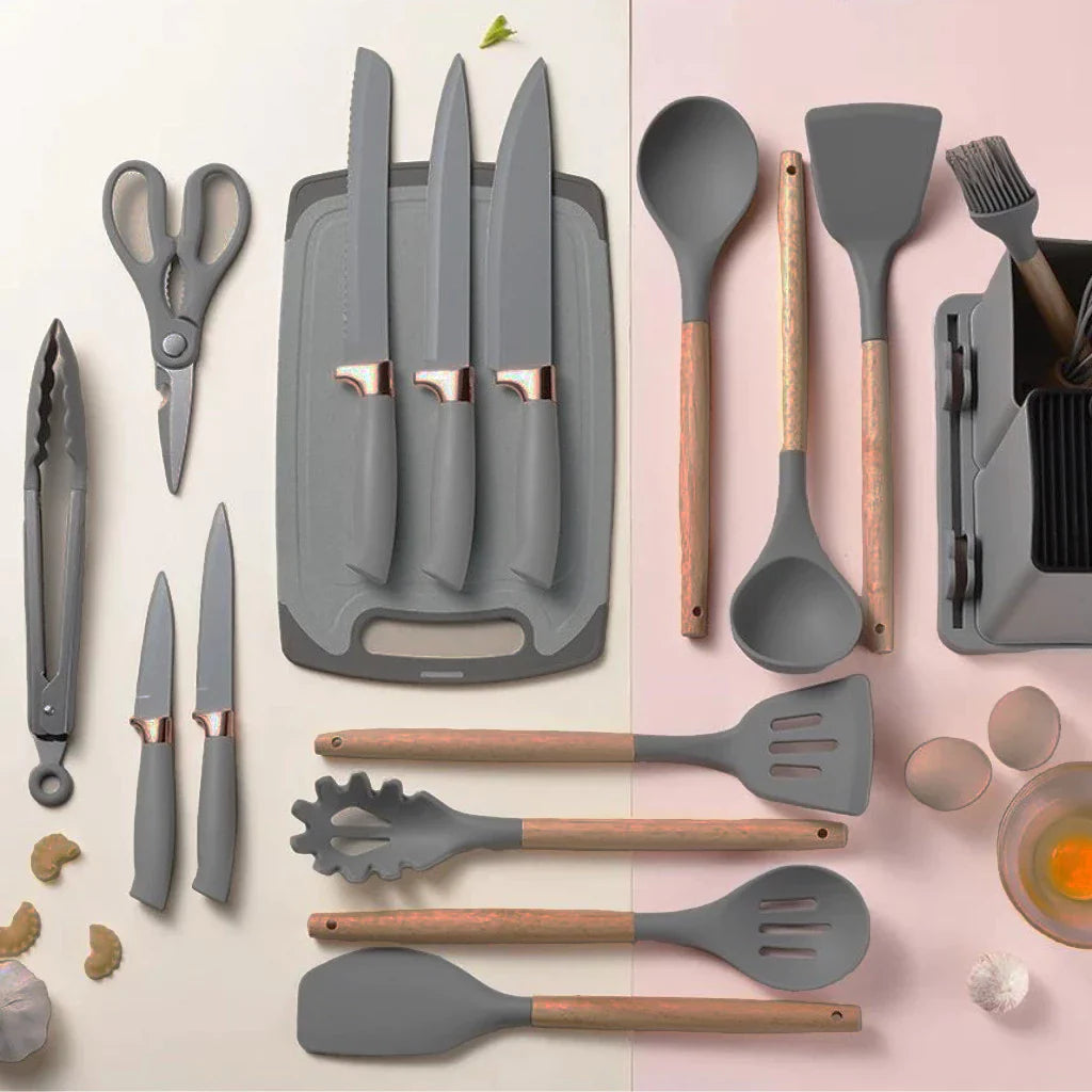 Kit Completo Jogo Utensílios de Cozinha