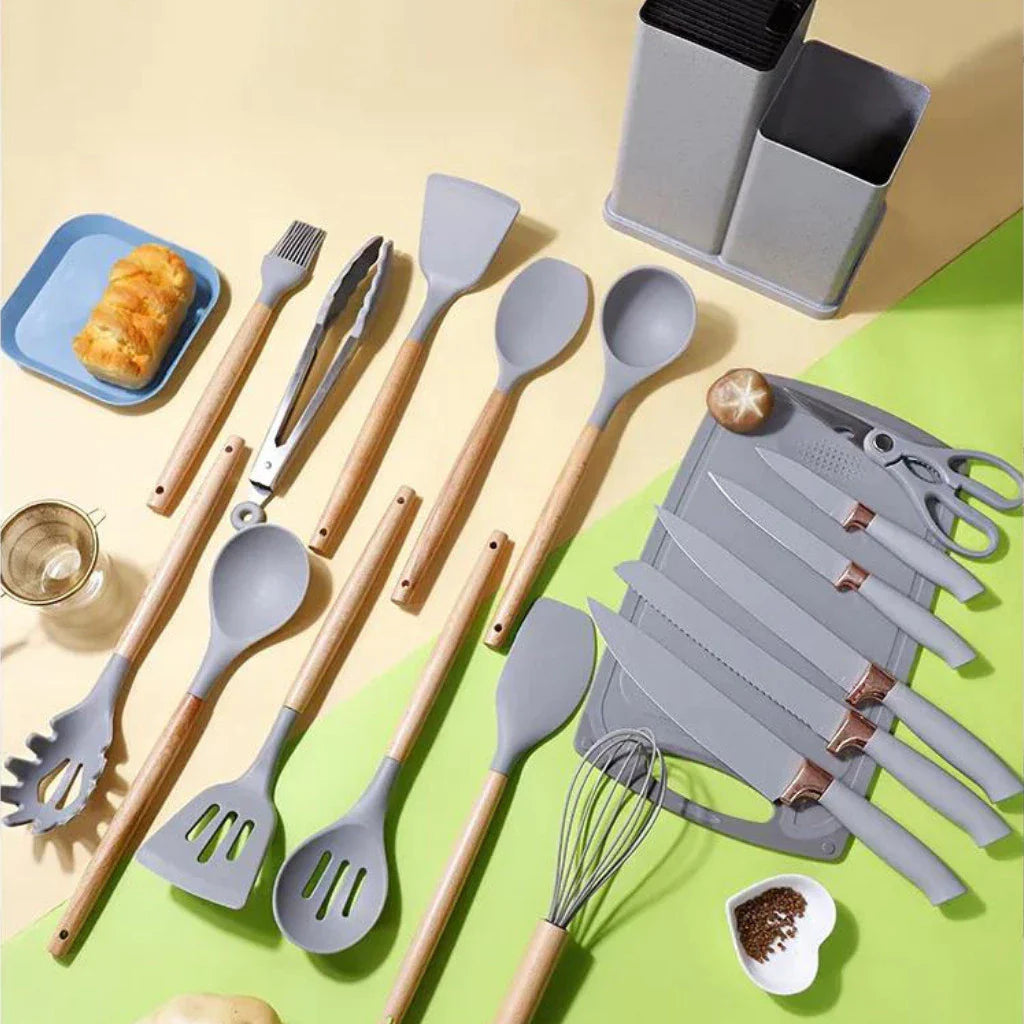 Kit Completo Jogo Utensílios de Cozinha