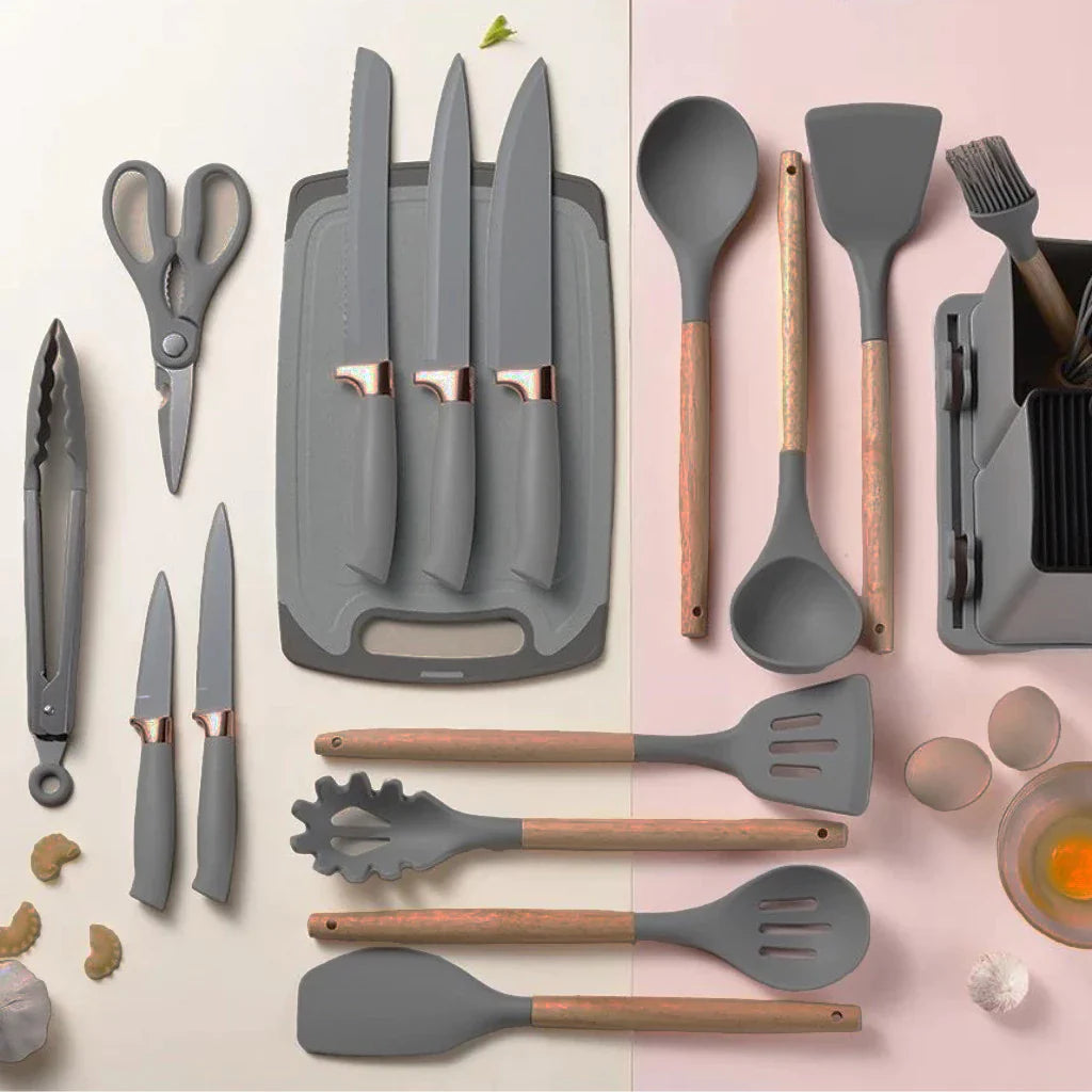 Kit Completo Jogo Utensílios de Cozinha
