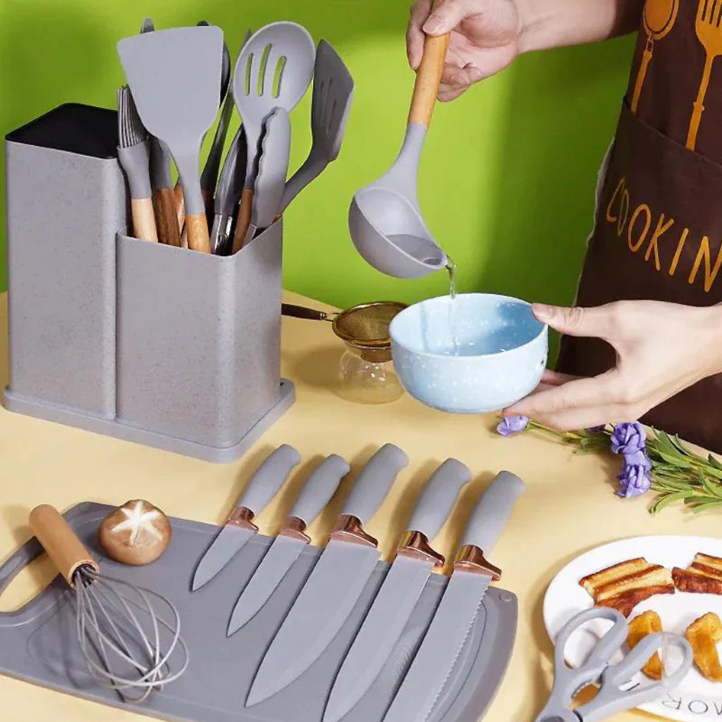 Kit Completo Jogo Utensílios de Cozinha